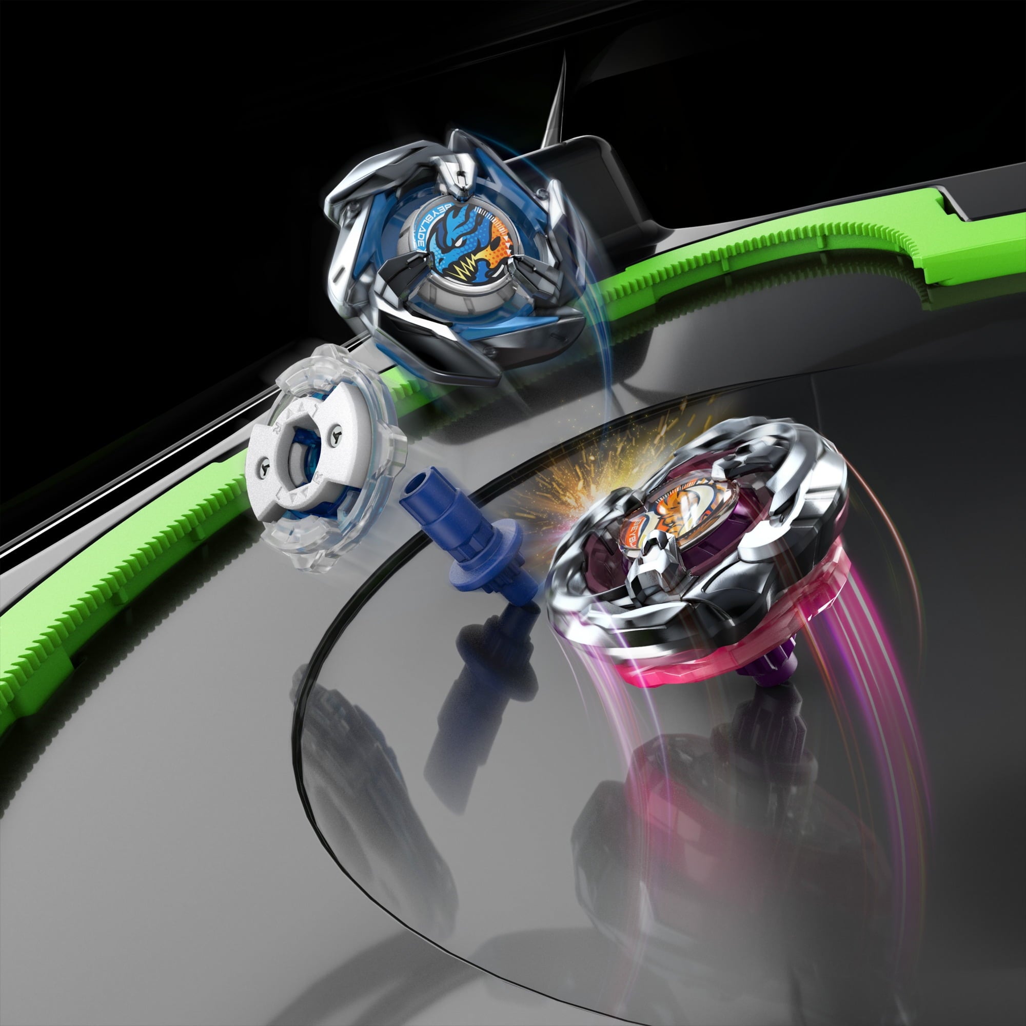 Beyblade X Xtreme Battle Set with Beystadium, 2 Right-Spinning Battling Tops, and 2 Launchers