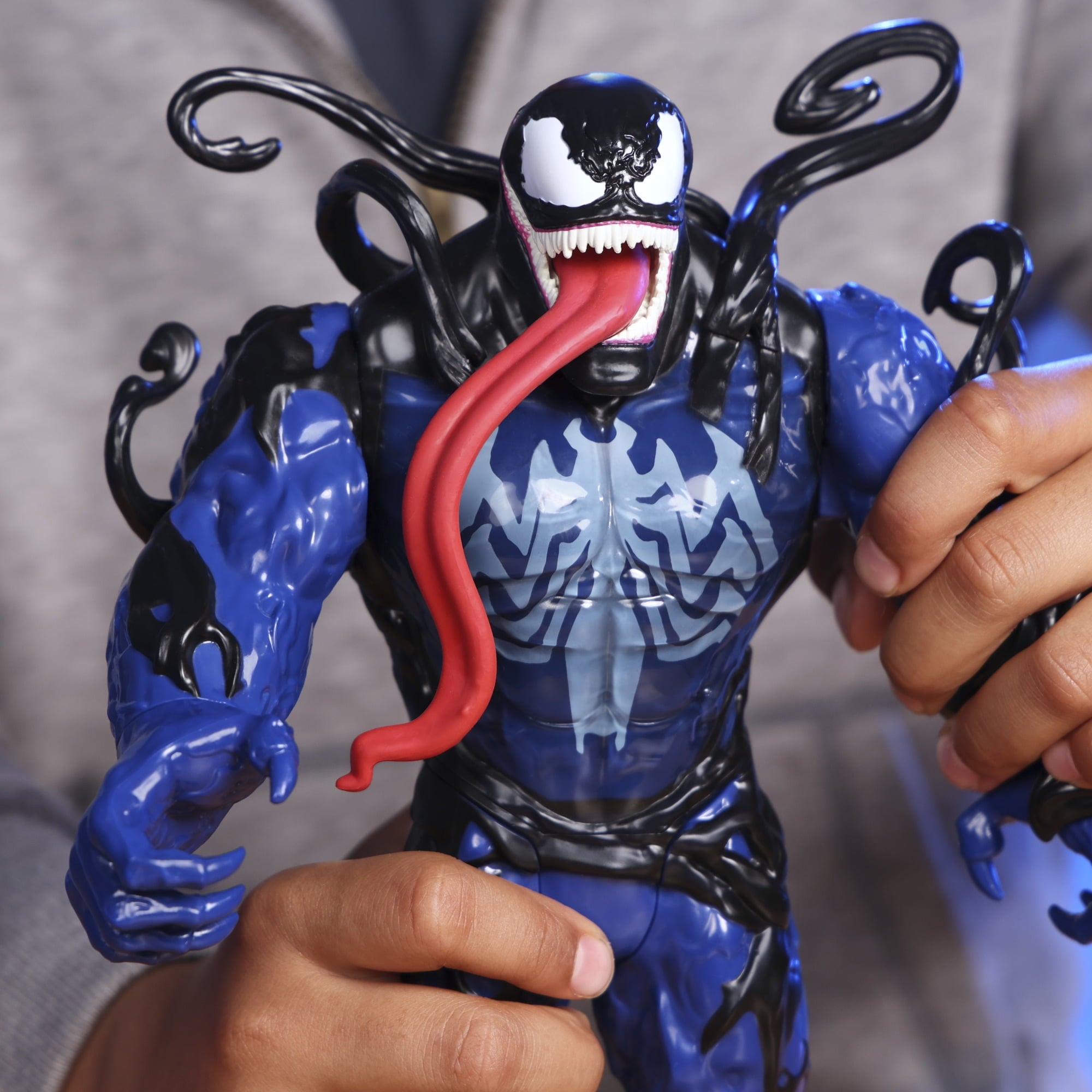 Marvel Spider-Man Epic World of Action VenomVersus Venom Liquid Shifter Figure, Stocking Stuffers for Kids Ages 4 and up
