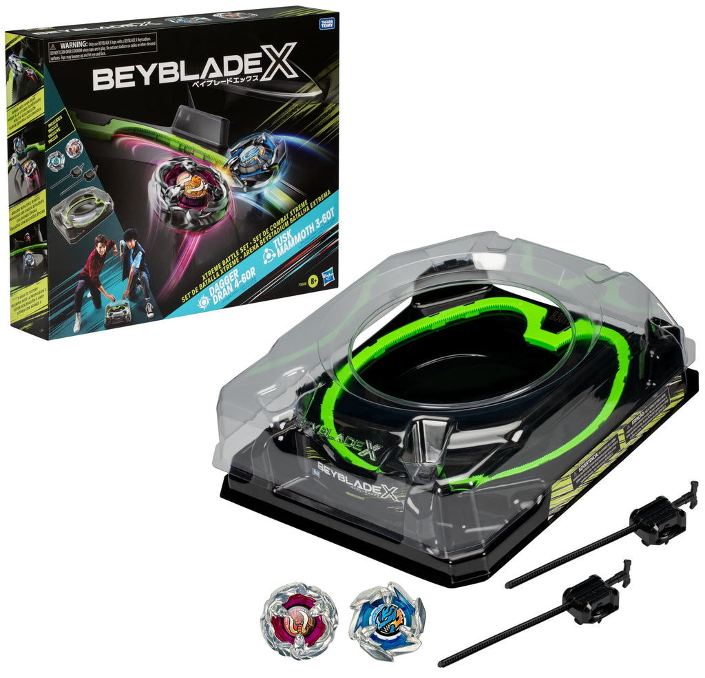 Beyblade X Xtreme Battle Set with Beystadium, 2 Right-Spinning Battling Tops, and 2 Launchers