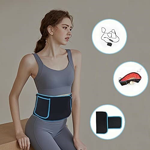 Infrared Red Light Therapy Device Pad Wrap Back Waist Belt for Pain Relief