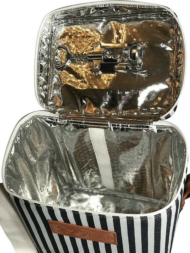 Lunch Bag by DS Picnic Insulated Wine / Lunch Bag 4 Bottles Capacity Cooler